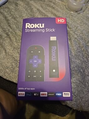 Roku HD Streaming Stick with Purple Accent Remote